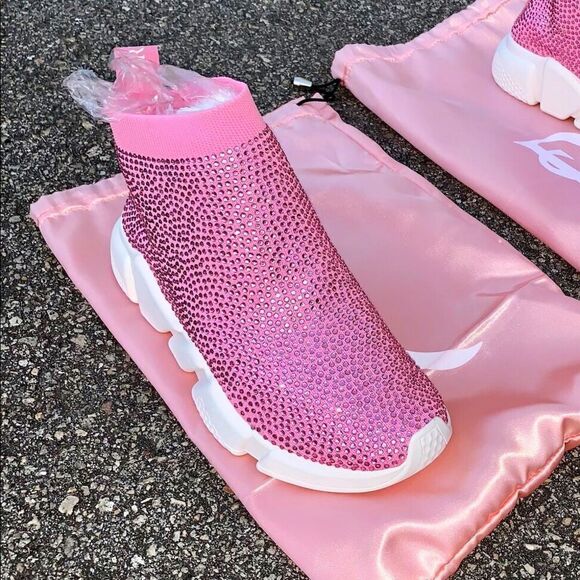 pink crystal speed trainers - Picture 2 of 2